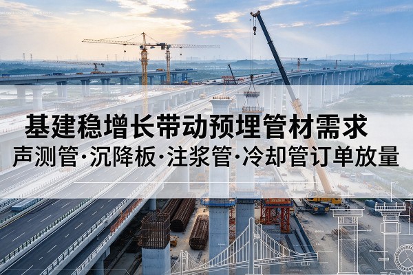 将乐基建稳增长带动预埋监测管材需求，声测管、沉降板、注浆管订单持续放量