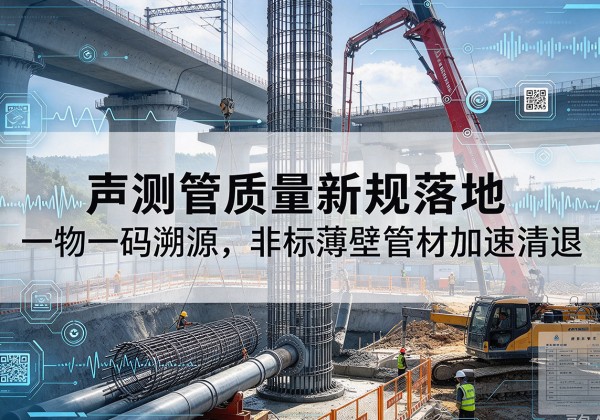 将乐声测管质量新规落地，一物一码溯源，非标薄壁管材加速清退