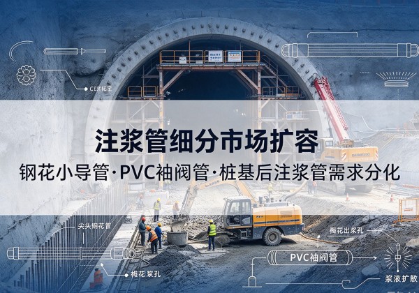 将乐注浆管细分市场扩容，隧道钢花小导管、PVC 袖阀管、桩基后注浆管需求分化